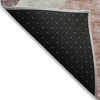 Blush Pink And Mauve Abstract Washable Indoor Outdoor Area Rug - 4 of 4