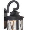 Minka Lavery Rustic Outdoor Wall Light Fixture Black LED 16 1/4" Clear Hammered Glass for Post Exterior Barn Deck Porch Yard Patio - 3 of 3