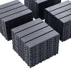 Dolonm 44PCS 12"x12" Plastic Interlocking Deck Tiles - Waterproof Outdoor Flooring for Patio, Pool & Balcony - 3 of 4