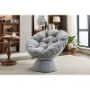 Papasan Chair w/Cushion and Frame,Oversized Comfy Chenille Upholstered Round Swivel Accent Chair for Living Room Bedroom - 2 of 4