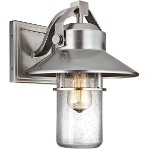 Generation Lighting Boynton 13" High Brushed Steel Outdoor Wall Light - 1 of 1