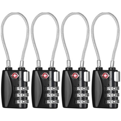 Maison Products TSA Approved Luggage Locks, Digit Cable Lock for Travel Baggage, Suitcase, Gym Lockers