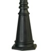 John Timberland Outdoor Light Post Fixture Matte Black 90 1/2" 3-Light Street Lantern Frosted Glass for Exterior Garden Yard Patio - 3 of 4