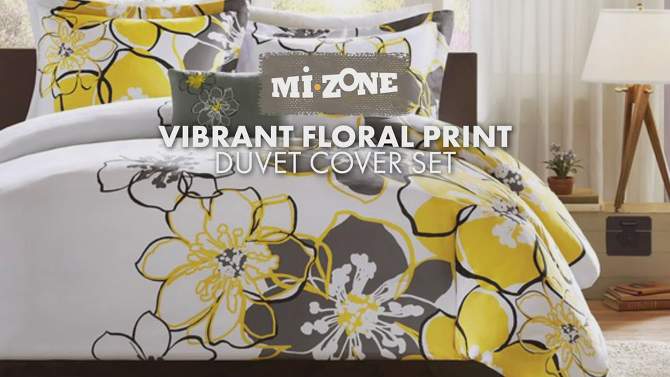 Kelly Floral Multiple Piece Duvet Cover Set, 2 of 8, play video