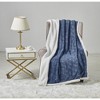 Louvre Plush All Season 50"x60" Blue Throw - 2 of 2