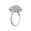 Designs By Gioelli Sterling Silver Gemstone Double Halo Ring - 2 of 3