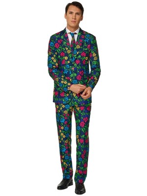 Suitmeister Men's Party Suit - Floral - Multicolor - Size: Xxl : Target