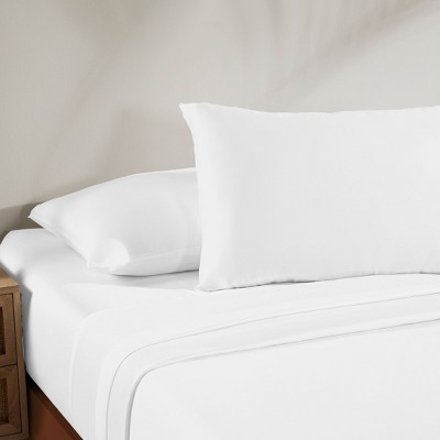 Bright White Rayon from Bamboo Standard/Queen Pillowcases Set of 2