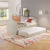 Twin Maddie Linen Upholstered Daybed with Trundle Ivory - Eco Dream - 2 of 4