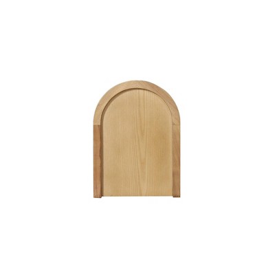 Tahitian Resort-Inspired Natural Ash and Rattan 2-Shelf End Table