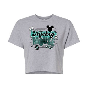 Women's - Disney - Mickey & Friends Cropped Graphic T-Shirt - 1 of 4