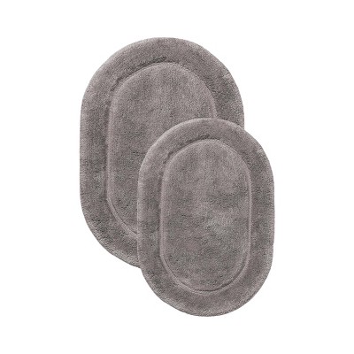 Non-Slip Machine Washable Solid Cotton 2 Piece Bathroom Rug Set by Blue Nile Mills