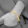 Black Bow Jewelry 6mm 14k Yellow Gold Florentine Engraved Hinged Bangle Bracelet, 8 Inch - 3 of 4