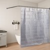 WOWOW 42 in. 48 in. x 72 in. 78" Stainless Steel Bathroom Adjustable Shower Curtain Rod with 16 Shower Curtain Rings in Chrome - 2 of 4