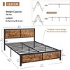 Twin/Full/Queen Size Bed Frame with Wood Headboard and Footboard, 14 Inch Platform Mattress Foundation, No Box Spring Needed Bed - 2 of 4