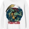 World Of TMNT Raphael Holding Weapon Crew Neck Long Sleeve White Adult Sweatshirt - 2 of 3