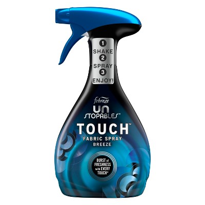 Febreze Unstopables Touch Fabric Spray and Odor Fighter, Breeze, 16.9 oz