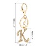 Unique Bargains Chic Stylish Zinc Alloy Gold Tone Initial Letter Keychain - 2 of 4