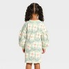 Toddler Girls' Long Sleeve Daisy Dress - Cat & Jack™ Green - 2 of 3