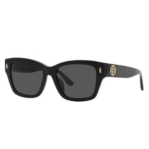 Tory Burch TY 7216U 170987 Womens Cat-Eye Sunglasses Black 52mm - 1 of 3