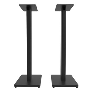 Kanto ST 28" Universal Bookshelf Speaker Floor Stand - Pair (Black) - 1 of 4