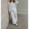 Women's Stripe Button Down Shirt - MIOU MUSE - 3 of 4