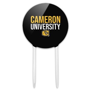 Cameron University Secndary Logo Acrylic Cake Topper Party Decoration for Wedding Anniversary Birthday Graduation - 1 of 4