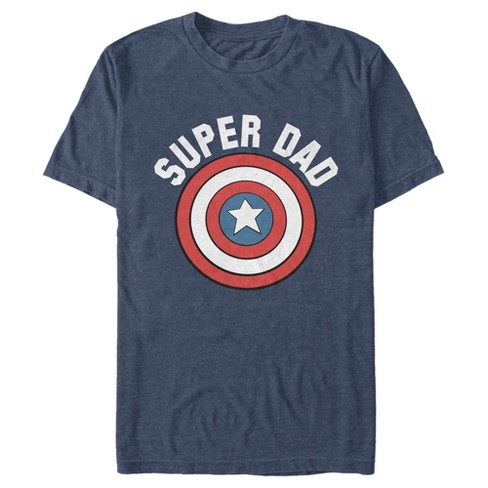 Marvel Super Dad Captain America Shield T-shirt : Target