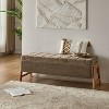 Nana Storage Bench With Solid Wood Legs | ARTFUL LIVING DESIGN - 2 of 4