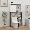 Over The Toilet Storage Cabinet With Adjustable Shelves And Sliding Barn Door,Side Organizer Cabinet For Bathroom, Restroom, Laundry-Cuddlewood - 4 of 4