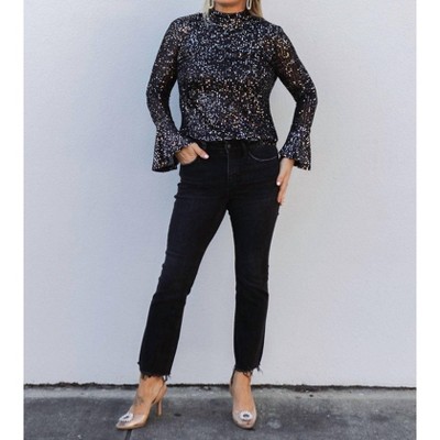 Women's Vip List Sequin Knit Top - PROMESA