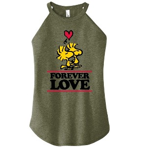 Women's - Peanuts - Forever Love Graphic High Neck Tank - 1 of 4