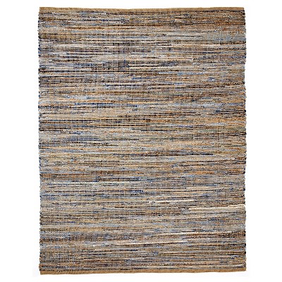 Anji Mountain American Graffiti Denim & Jute Rug (4'x6')