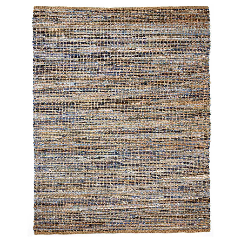 Anji Mountain American Graffiti Denim & Jute Rug (4'x6')