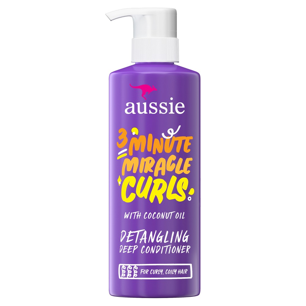 Photos - Hair Product Aussie Paraben-Free Miracle Curls 3 Minute Miracle Conditioner with Coconu 