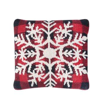 C&F Home Snowflake Check Pillow