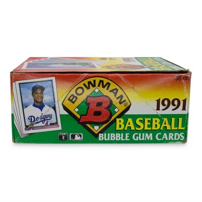 Topps Mlb 1991 Bowman Baseball Card Bubble Gum Box 36 Packs Target