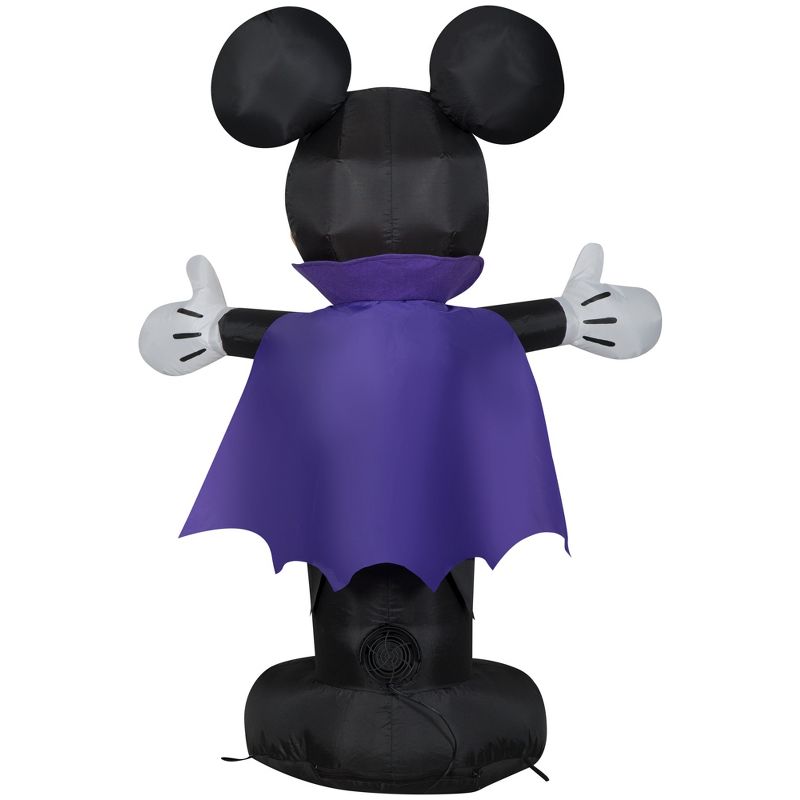 Disney Airblown Inflatable Mickey in Vampire Costume Disney , 3.5 ft Tall, Multicolored, 5 of 7