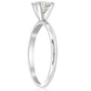 Pompeii3 5/8ct Solitaire Round Diamond Engagement Ring 14K White Gold Brilliant Jewelry - 2 of 4