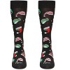 MeMoi Men's 2 Pair Pack Novelty Christmas Holiday Crew Socks - 2 of 4