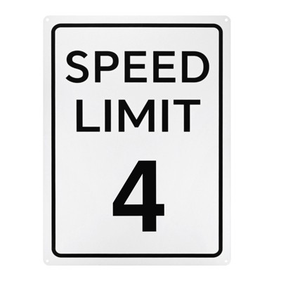 Unique Bargains Aluminum Weather Resistant Waterproof Rust Free Traffic Sign 1 Pc