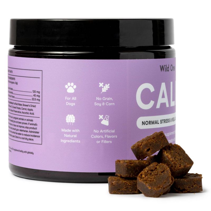 Wild One CALM Normal Stress &#38; Relaxation Wellness Supplement Soft Chews for Dogs - 120ct, 6 of 16