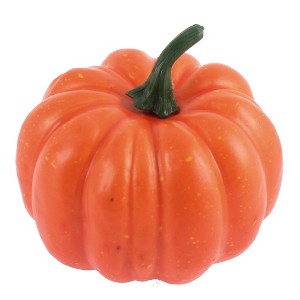 Unique Bargains Halloween Christmas Home Vegetables Decoration Artificial Foam Pumpkins Orange 1 Pc - 1 of 4