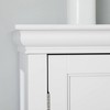 Teamson Home Stratford Freestanding Bathroom Cabinet with Two Doors White : Microfiber, Machine Washable, Non-Slip Backing - image 4 of 4