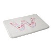 Deny Designs April Lane Art Fancy Bow Monogram Memory Foam Bath Mat - 2 of 4