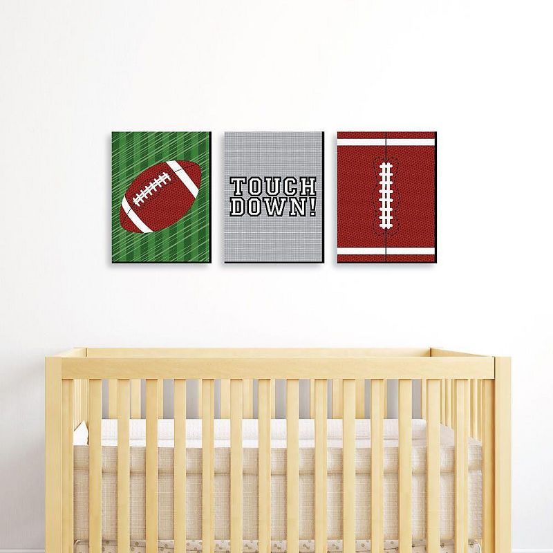 Big Dot of Happiness End Zone - Football - Sports Themed Wall Art and Kids Room Decorations - Gift Ideas - 7.5 x 10 inches - Set of 3 Prints, 2 of 8