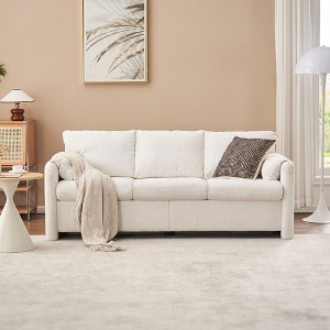 NicBex Modern Plush Chenille Single Sofa Couch with Pillows,Upholstered Ergonomic Reading Sofa Chair for Living Room,Bedroom - 1 of 4