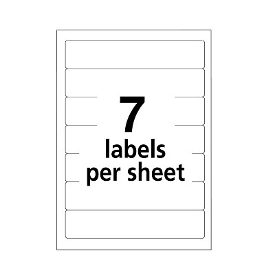 Avery Dark Red Permanent File Folder Labels, 252 Pack