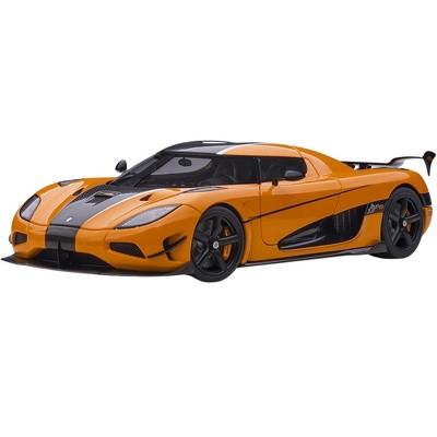Koenigsegg Agera RS Cone Orange with Black Carbon Accents 1/18  Model Car by Autoart