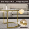 23" Nesting Coffee Tables Set of 2, Round Coffee Table for Living Room, Bedroom - 4 of 4